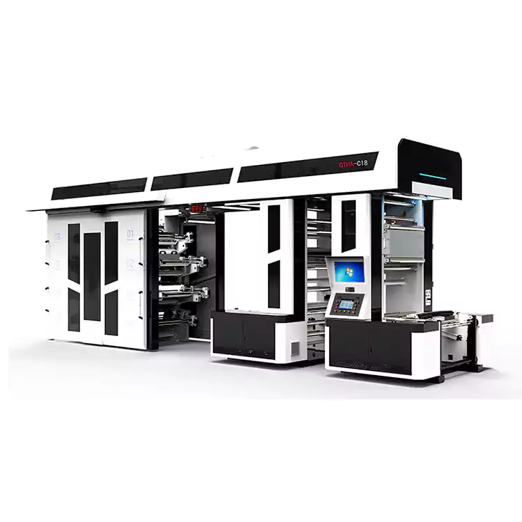 8 Colors Flexographic Printing Press Selaras Kanggo Shopping Bag Printing