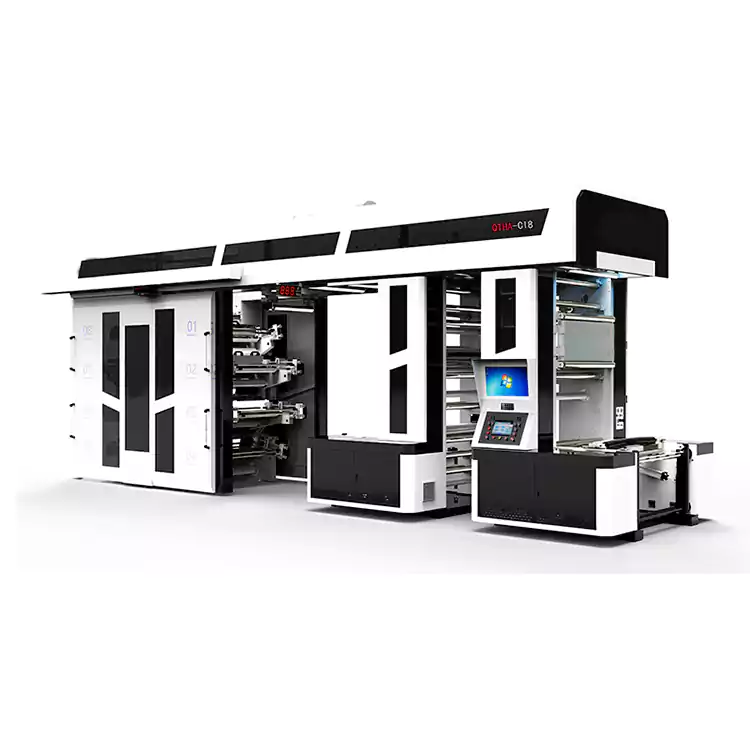 8 Warna High-speed Semi-servo Drive Central Impression Flexographic Printing Machine