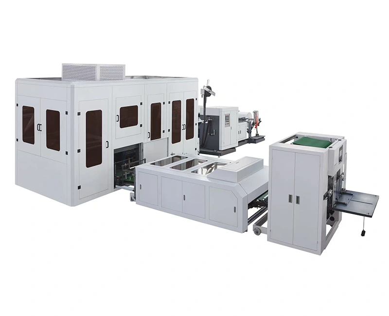 Ultrasonik Non-woven D-Cut lan Box Type Bag Making Machine